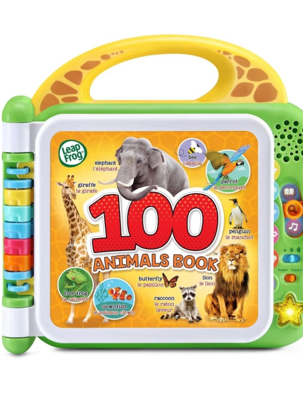 LeapFrog 100 Animals Book Interactive Take-Along Word Book Toy English & French